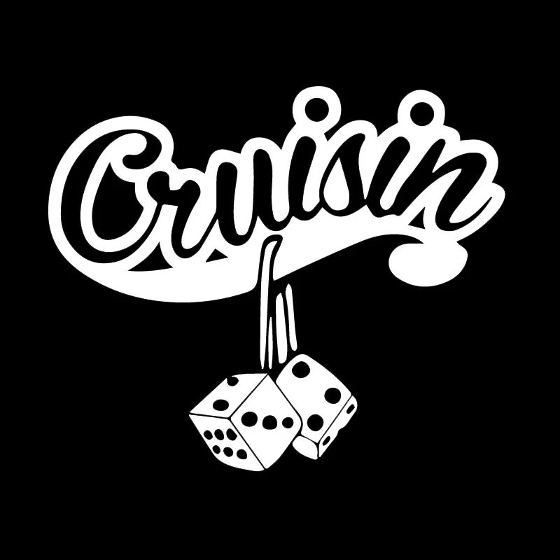 

Funny Dice Pattern Car Sticker Fashion Decoration Motorcycle Decal Pvc Motorcycle Car Decal Sticker, Black/white, 18cm*15cm