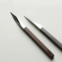 the tea knife stainless steel damascus pu erh tea by hand wooden handle pry tea cone parts of chinese style gift