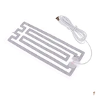 8*18 см USB нагревательный элемент, Нагреватель пленки, Подогреваемые стельки, сохраняющие тепло для мужчин и женщин, зимняя обувь для спорта на открытом воздухе, лыжные нагревательные стельки