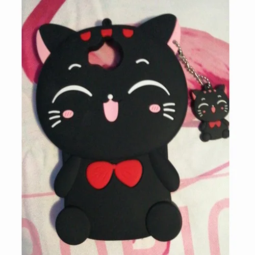 Lucky Cat Black Чехол для huawei Y5 чехол Крышка huawei Y6 чехол силиконовый 3D Мягкий силиконовый чехол с рисунком из мультфильма гелевый Чехол для телефона для huawei Y5 /Y6 5,0 - Цвет: Lucky Cat Black
