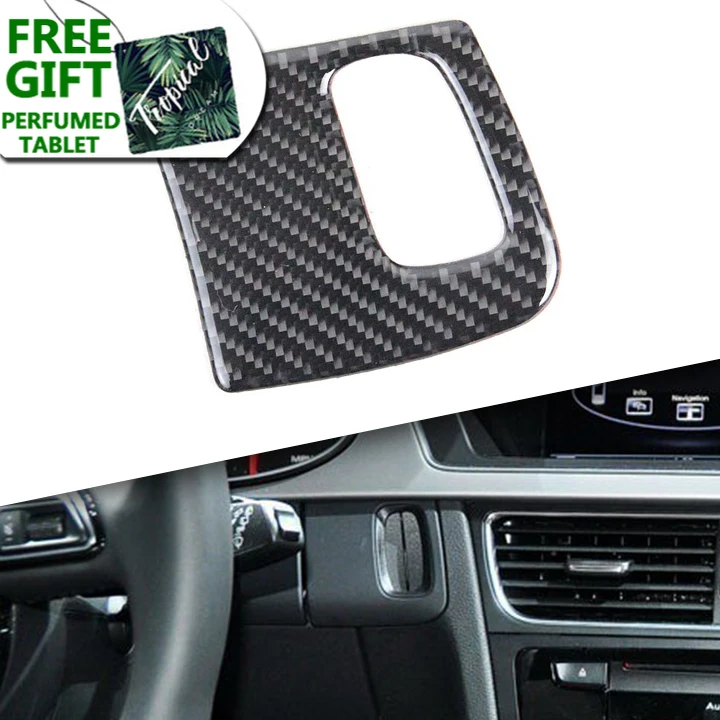 

Car Carbon Fiber Interior Car Keyhole Decorative Cover 3D Sticker Cover for AUDI A4 A5 B6 B8 B5 Sline Car Styling Accessories
