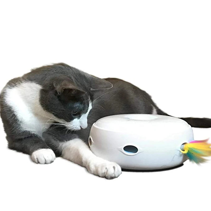 Электрическая интерактивная игрушка для кошек перьевая тренировочный