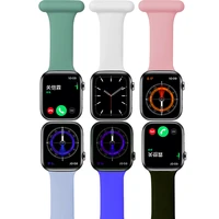 doctor nurse strap for apple watch band 41mm 45mm 44mm 40mm 42mm 38mm iwatch se 7 6 5 4 3 brooch silicone wristbelt accessories