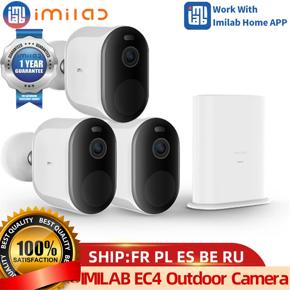 

IMILAB EC4 Solar Camera Outdoor Spotlight Battery Video Surveillance System Kit 4MP HD IP Wireless WiFi Smart Home Security CCTV