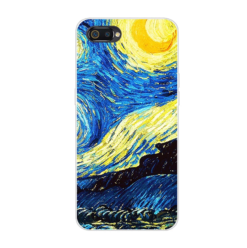 Хаки Чехол Realme C2 Realme C2, чехол 6,1, мягкий силиконовый чехол из ТПУ с рисунком для телефона OPPO Realme C2 C 2 RealmeC2 RMX1941 - Цвет: Хаки