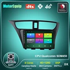 Автомагнитола для Honda CIVIC Hatchback 2012-2017, Android 10, 4G, Wi-Fi, BT, Carplay, Hi-Fi, DSP, мультимедийный проигрыватель, 4G, 128G