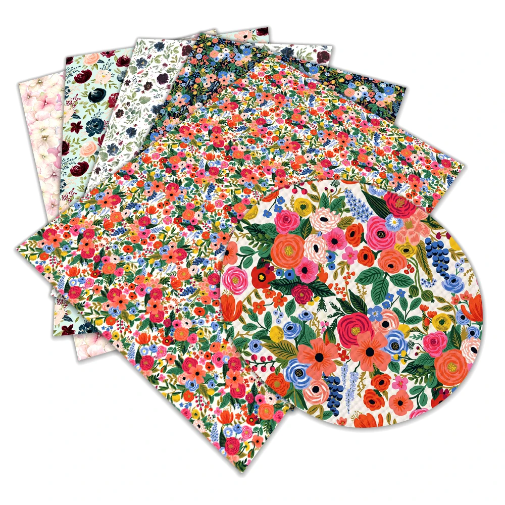 

Printed Faux Leather Sun Flower New Design Pattern A4 22x30cm for Hair Bow Diy Decoration Crafts