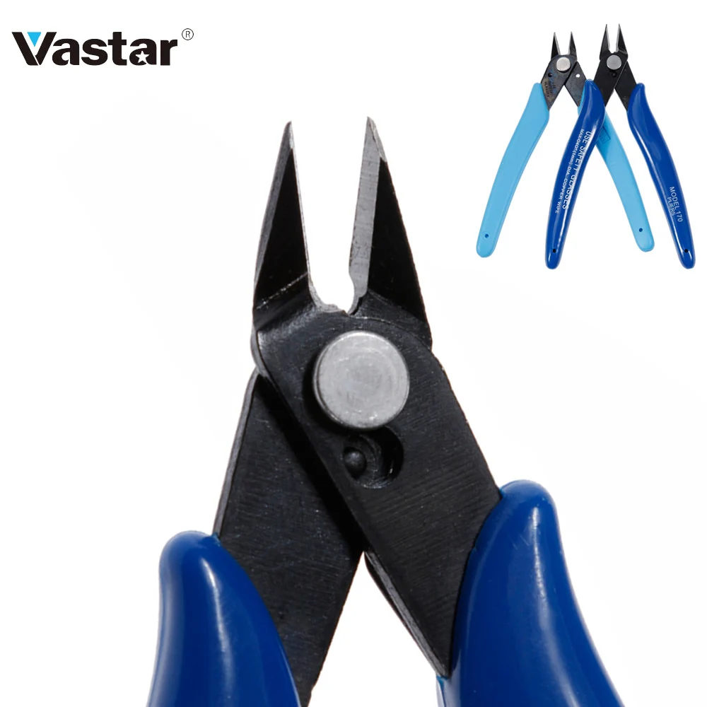 Vastar плоскогубцы электрические кусачки для кабеля режущие боковые ножницы заподлицо кусачки противоскользящие резиновые мини диагональные плоскогубцы ручной инструмент
