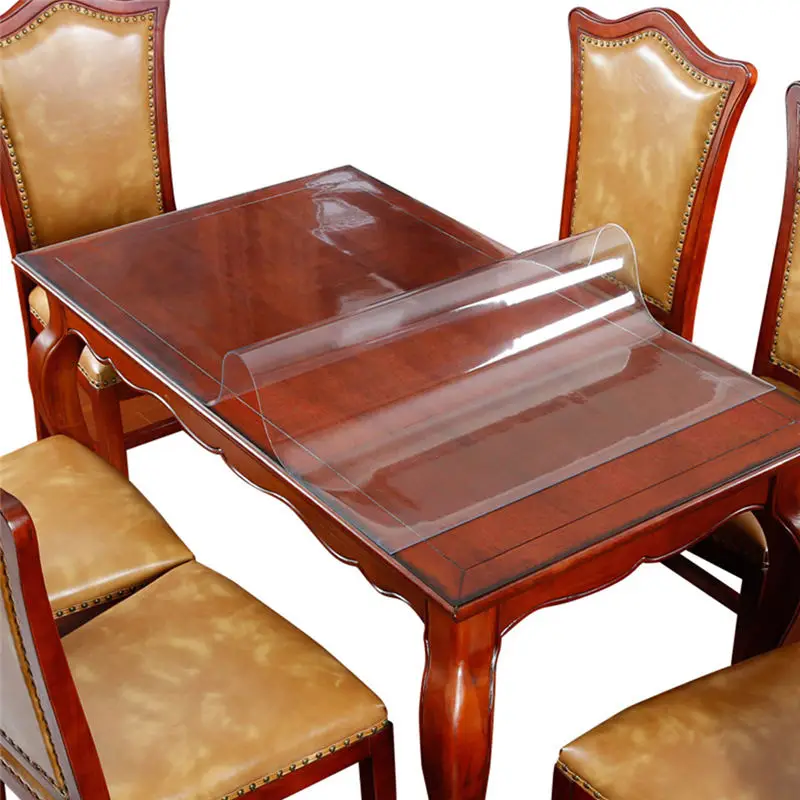 Водонепроницаемый мягкий прозрачный ПВХ коврик для стола без запаха разрезаемый