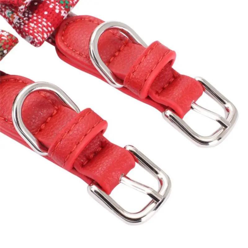 Ошейник для питомца Рождественская мягкая ткань ошейник собак с бантом щенков