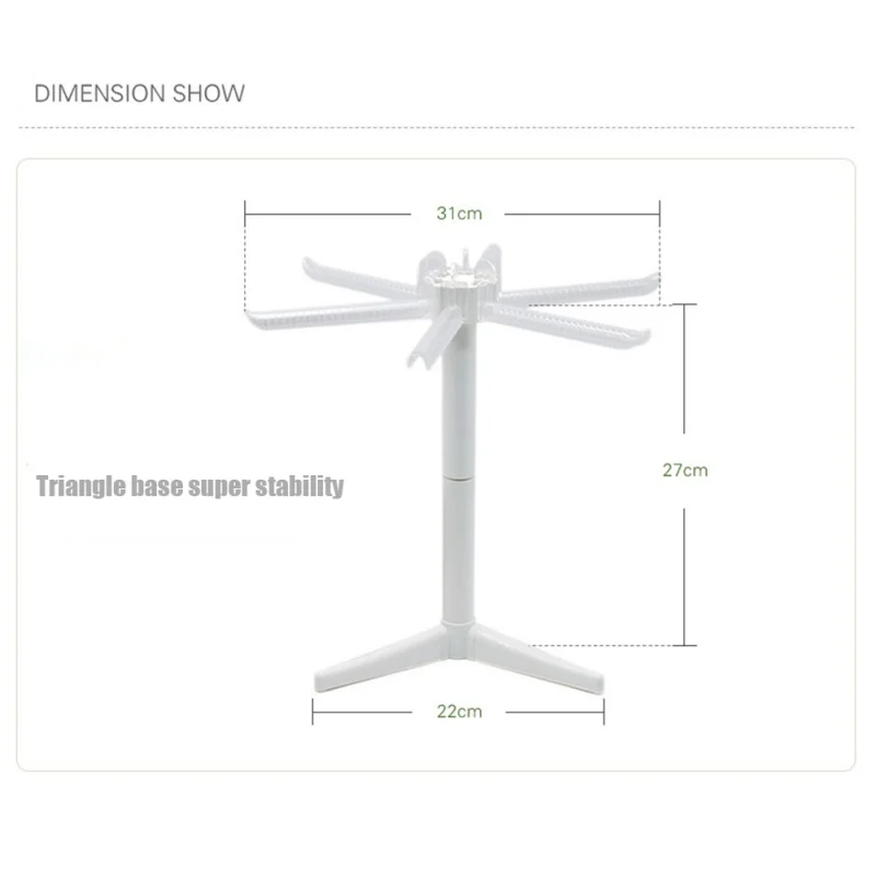 Сушилка белая Складная с 5 ручками кронштейн для сушки спагетти-пасты съемная