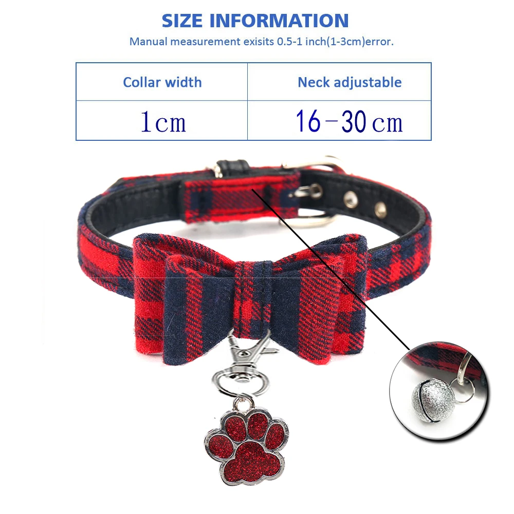 Red Knot Cat Collar Персонализированный ошейник для кошек с колокольчиком, Заказные ошейники для кошек, котенок, щенок, ID, именной ошейник для кошек, ожерелье для маленьких питомцев MP0102 - Цвет: Red Knot Cat Collar