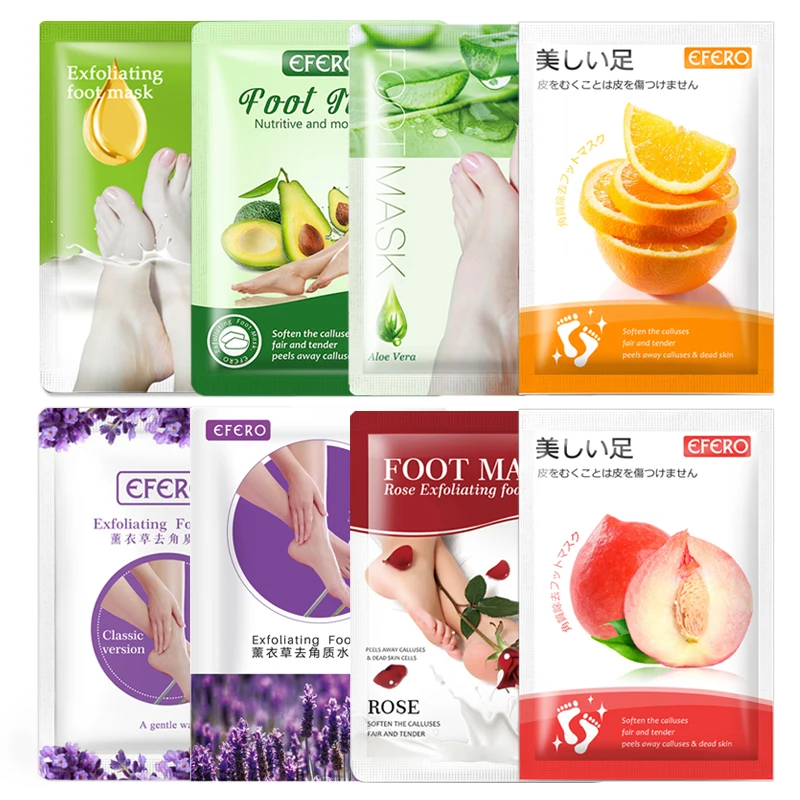 

8 пар отбеливающая маска для ног отшелушивающая маска для ног носки для педикюра маска для ног удаление омертвевшей кожи