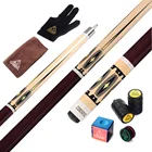 Бильярдный Кий CUESOUL со всеми аксессуарами для бильярда. Полотенце для кия + бильярдные перчатки + меловая ручка + Бильярдный Мел + соединение киязащита вала