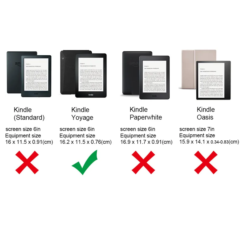 Модный чехол из искусственной кожи с 3D рисунком для Amazon Kindle Voyage 6 дюймовый