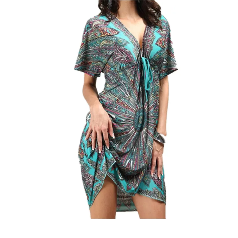 

2020 Summer Maternity Dresses Nursing Printing V-Neck Pregnancy Clothes For Women Vestdios M670