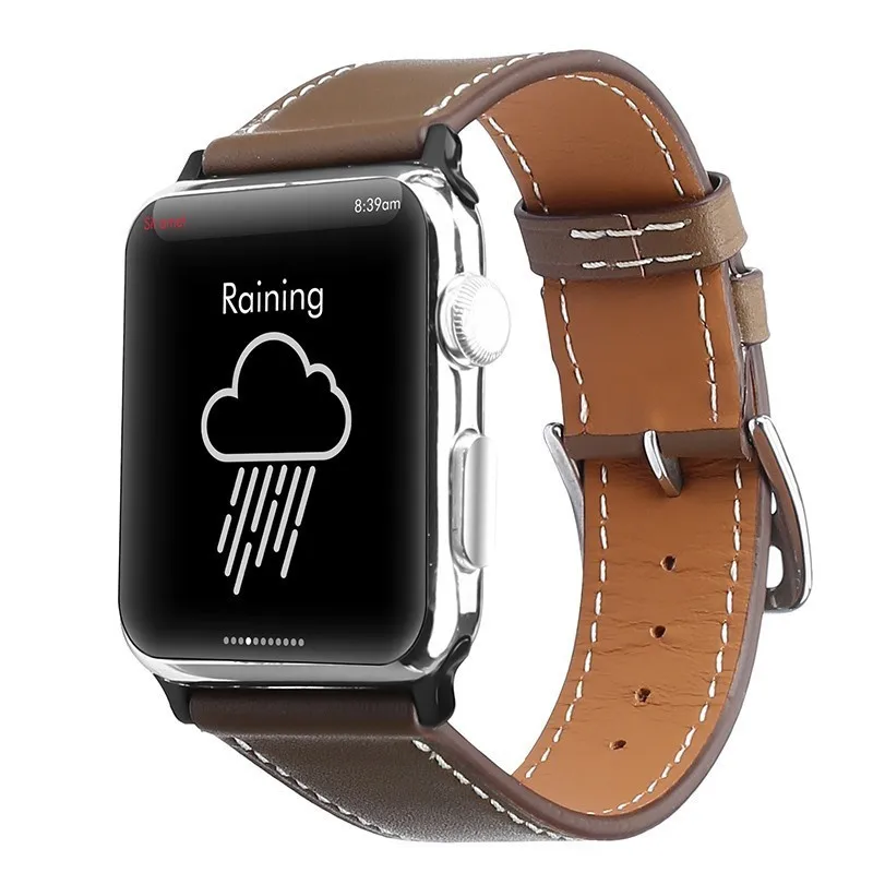 Высококачественная воловья кожа Замена для apple watch полосы 42 мм серии 4 3 2 1 Аксессуары для iwatch 38 мм браслет ремешок 44 мм запястье 40 мм