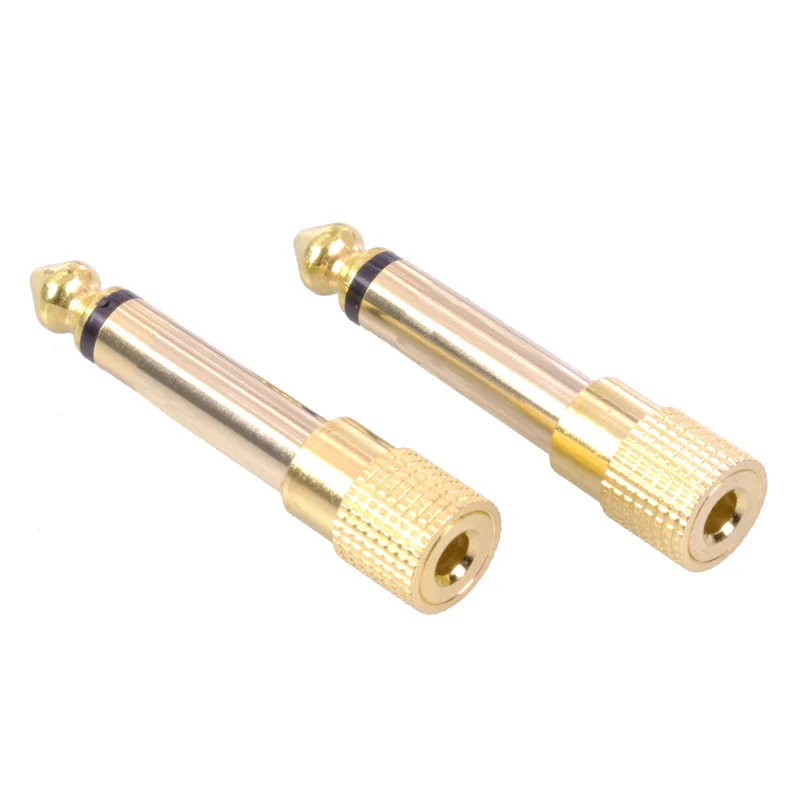10 шт. позолоченный моно разъем 6 35 штекер для микрофона аудио мм 3 5