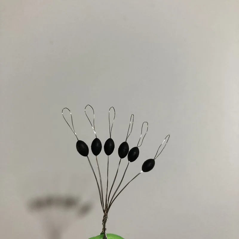 600 шт. 100 группа набор резиновые бобы овальный стопор рыболовный поплавок для