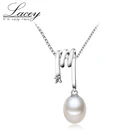 Женское ожерелье с подвеской из серебра 925 пробы, ожерелье из натуральной пресноводной искусственной кожи, модные ювелирные украшения для девочек