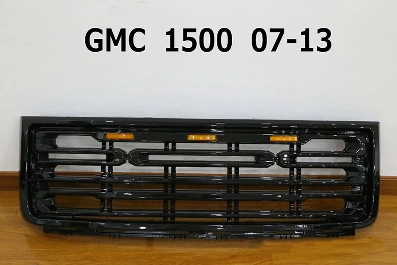 Подходит для GMC Sierra 1500 2007 2008 2009 2010 2011 2013 Светодиодная Передняя гоночная решетка