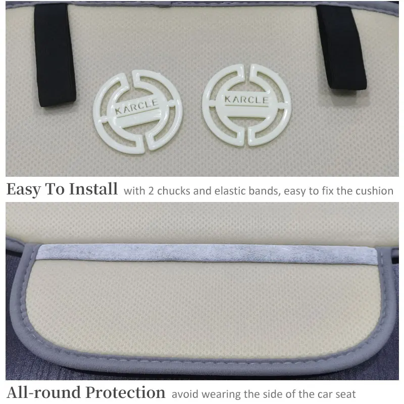 melhor Karcle Conjunto Completo Capa De Almofada Do Assento De Carro Polar Velo Dianteiro Traseiro Protetor De Assento De Carro Esteira Automotivo Bens