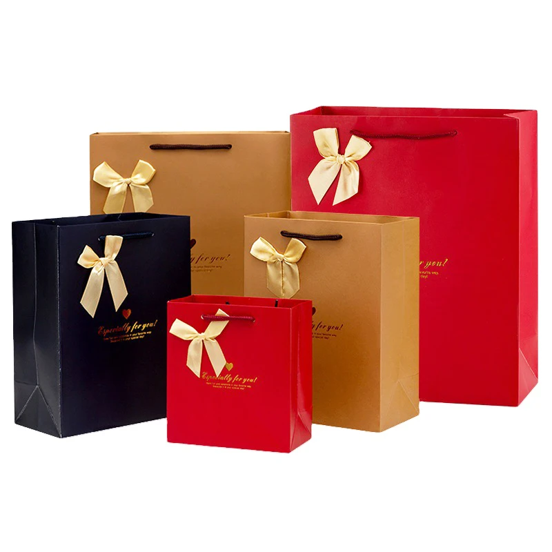 Картонная подарочная упаковочная сумка утолщенный портативный бумажный чехол