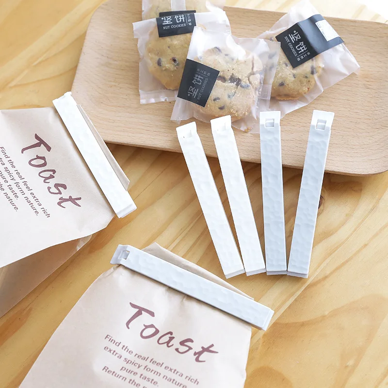 

Wall-mounted Sealing Bag Clip Reusable Food Snacks Preservation Clip Vacuum Food Saver Household Kitchen Gadget Storage 5/8/10PC