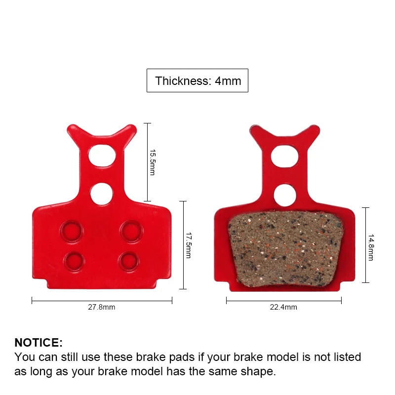 Керамические велосипедные дисковые Тормозные колодки BIKEIN 4 пары для формулы One R1