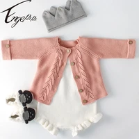 engepapa spring autumn newborn baby girls knitting clothes set infant baby girls clothing suit knitted cardiganrompers
