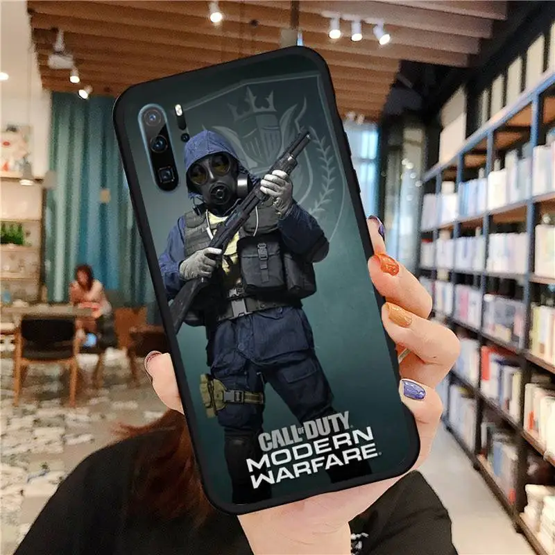 

call of duty shooting game Phone Case For Huawei honor Mate P 9 10 20 30 40 Pro 10i 7 8 a x Lite nova 5t Soft silicone funda