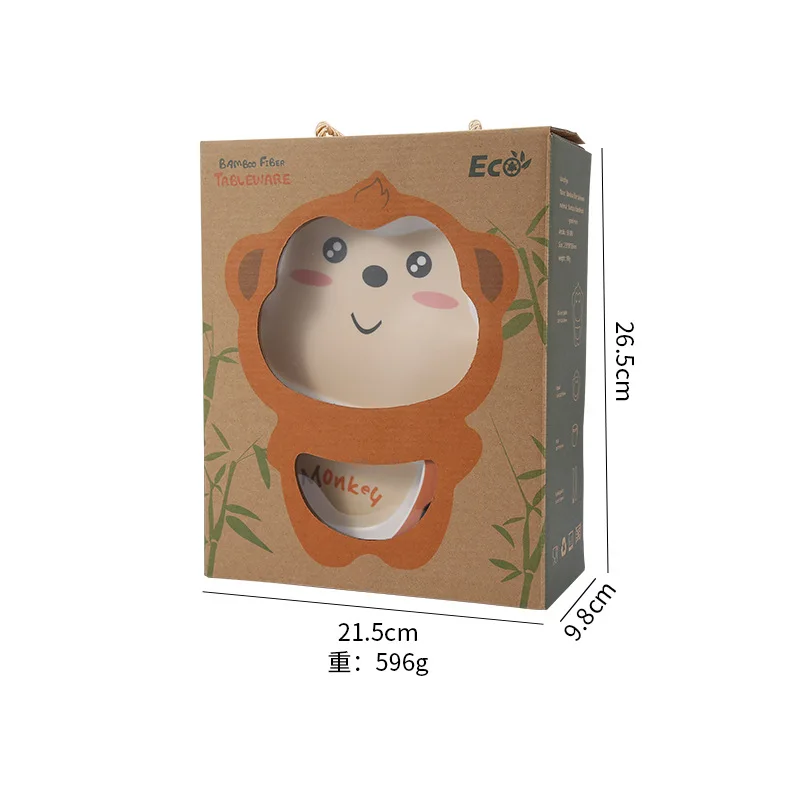 5 шт./компл. ложка вилка подарочный набор натуральная бамбуковая посуда