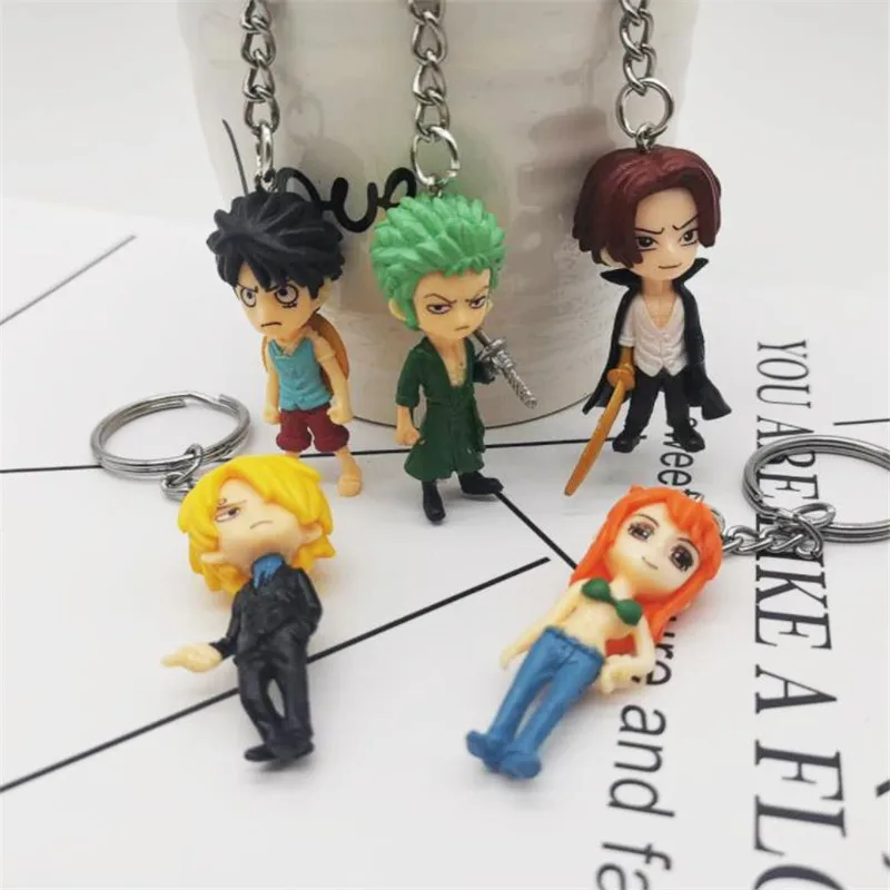 Аниме ONE PIECE Monkey D. Луффи ророноа Зоро Санджи Nami Shanks игрушка брелок аксессуары