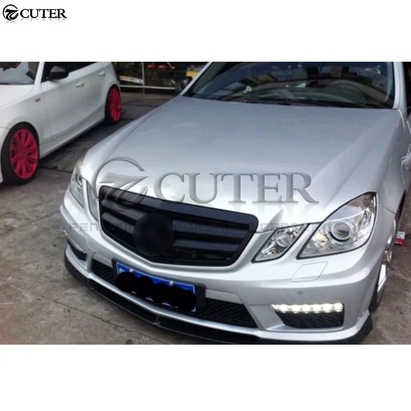 W212 Carbon Fiber Front Bumper Lip Spoiler for Mercedes Benz E350 E300 E63 Amg Car Body Kit 10-13 | Автомобили и мотоциклы