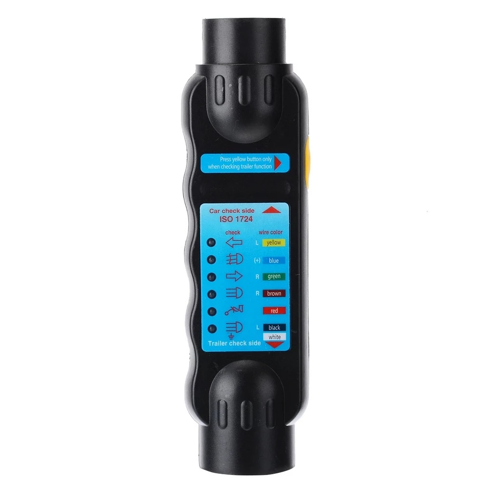 

Universal car accessories Resistance Tester 7-pin Trailer Plug and Socket Connector Tester Diagnostic Tools
