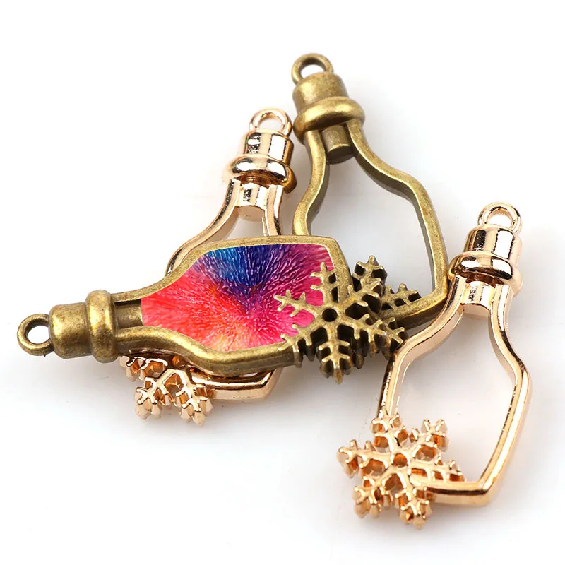 Винтажная бутылка Снежинка античная искусственная клей пустые аксессуары для