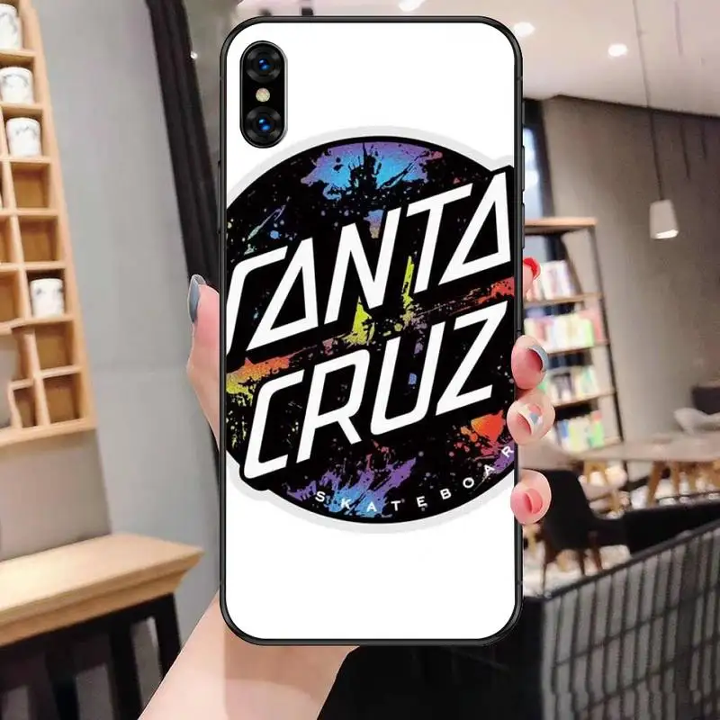 

santa cruz Phone Case For Black-Iphone 5 5s se 6 6s 7 8 11 12 X Xs Xr Pro Plus Max Mini Cover