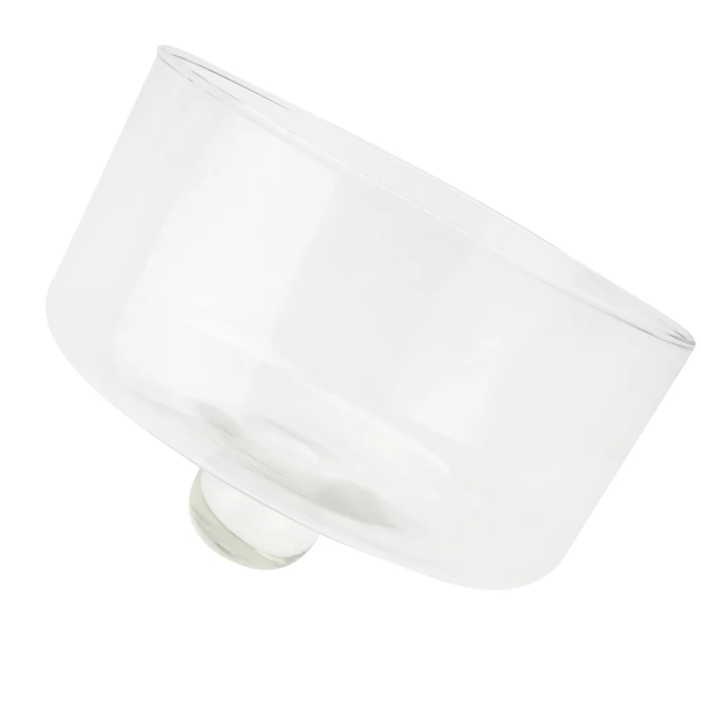 

1Pc Round Food Lid Glass Food Tent Lid Molecular Cuisine Lid (White)