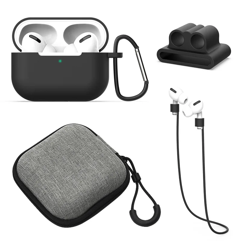 5 шт./компл. силиконовый чехол для Airpods Pro Чехол беспроводной Bluetooth apple airpods pro