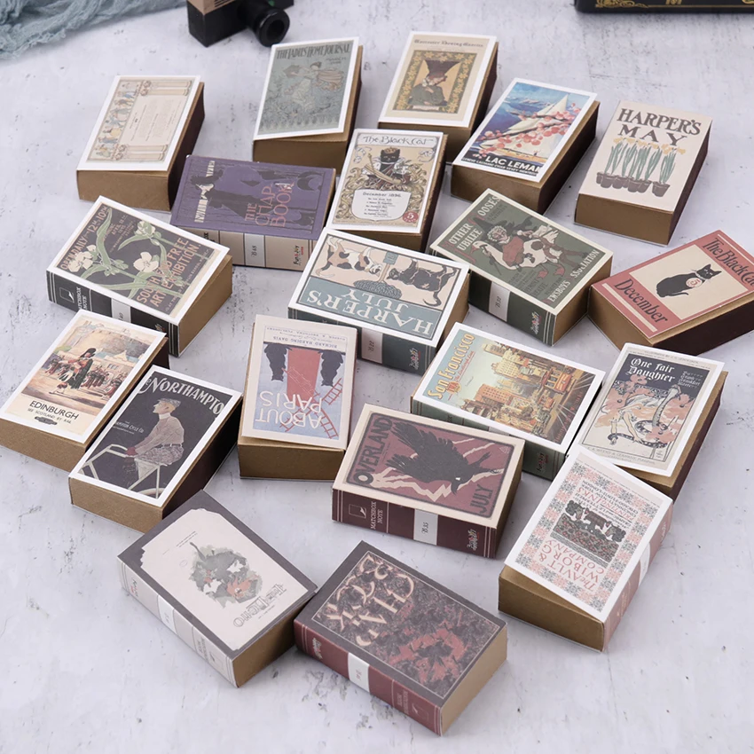 122 листов Matchbox ретро мини креативная бумага для заметок портативная книга форма блокнот для заметок офисные школьные канцелярские принадлежности