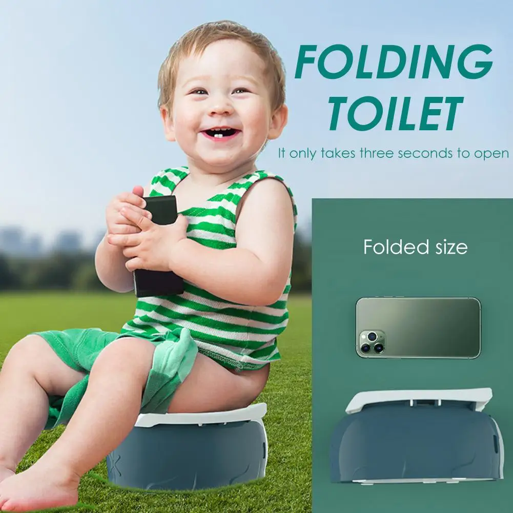 Портативный складной компактный унитаз Go Potty тренировочный туалет для малышей