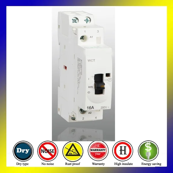 

WCT 16A 2P 2NO 220V ручная стандартная din-рейка