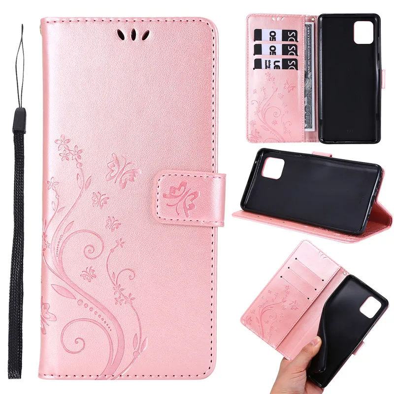 

Samsung A01 A21S A31 A41 A91 A51 A71 A81 A11 A10S A20S A30S/A50S s10 note10 lite Flip Stand Leather Butterfly wallet phone case