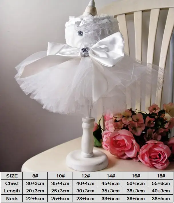 White dress Костюм для питомца невесты, жениха, одежда, Шикарный Кот, собачье свадебное платье, смокинг для кошки, чихуахуа, пуделя, маленького питомца - Цвет: White dress