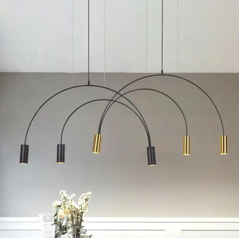 Скандинавская маленькая люстра для столовой Современный дизайнерский офисный