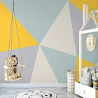 Пользовательские фотообои красочные геометрические узоры детская комната спальня дизайн интерьера настенная живопись современные обои для детской комнаты