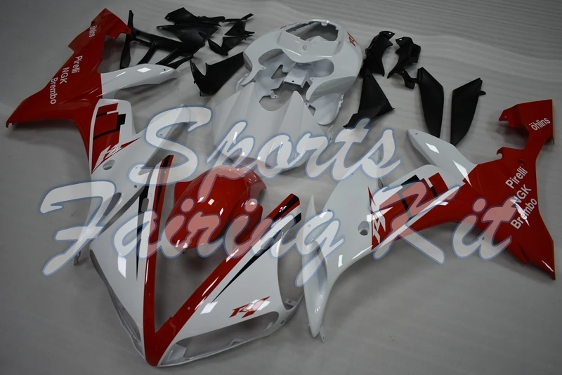 Пластиковые обтекатели для YZFR1 2004 - 2006 белые красные комплекты обтекателей YZF R1 04 05