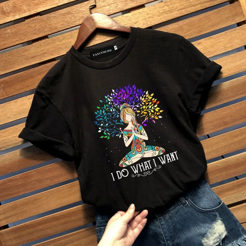 Милая кошка I Do What I Want винтажная женская футболка женская мужская футболка с длинными рукавами топы с круглым вырезом и коротким рукавом
