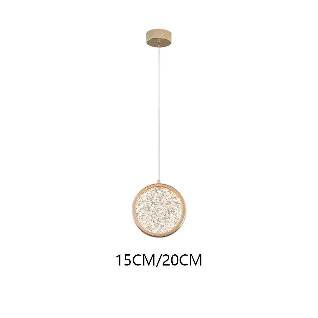 

Nordic Crystal Pendant Lights LED Chandelier Lighting Ceiling Hanging Round Lamps for Home Bedroom Hallway Decor