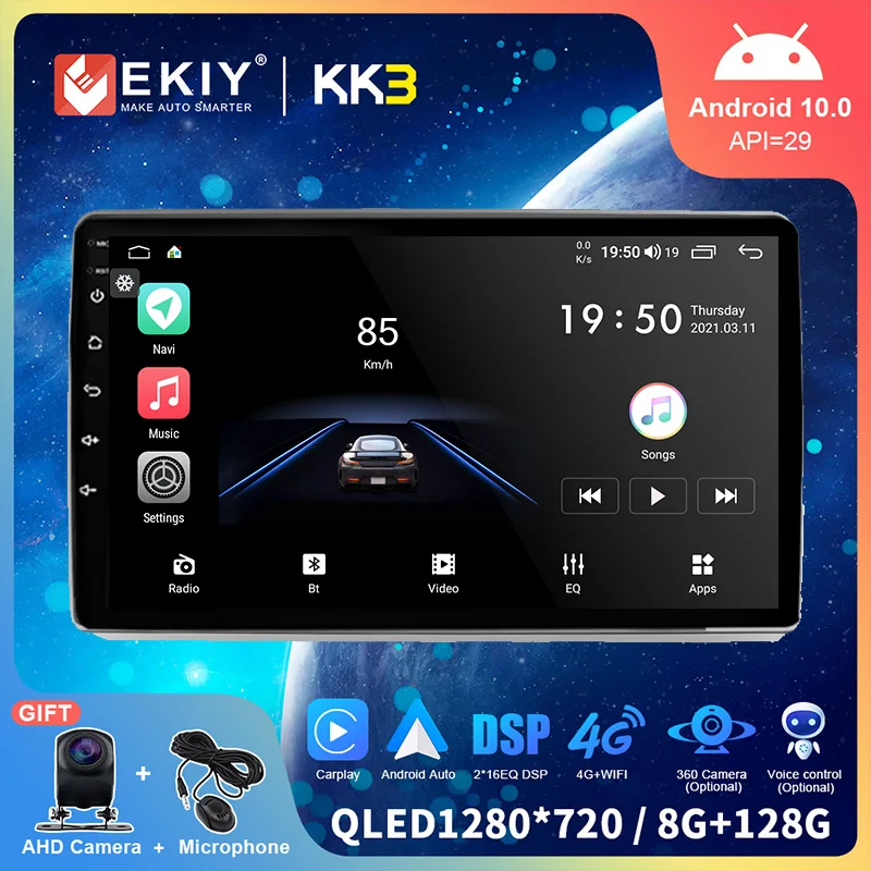 

EKIY KK3 Car Radio For Hyundai Getz 2004-2006 Android 10 Stereo Multimedia GPS Navi Carplay QLED 1280*720P Autoradio Head Unit